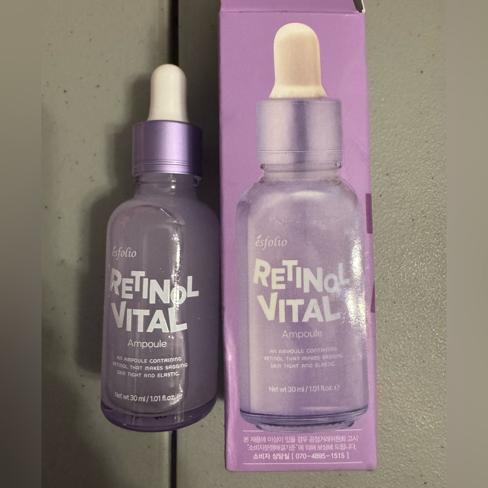 K Beauty Esfolio Retinol Vital Ampoule NIB 1.01oz